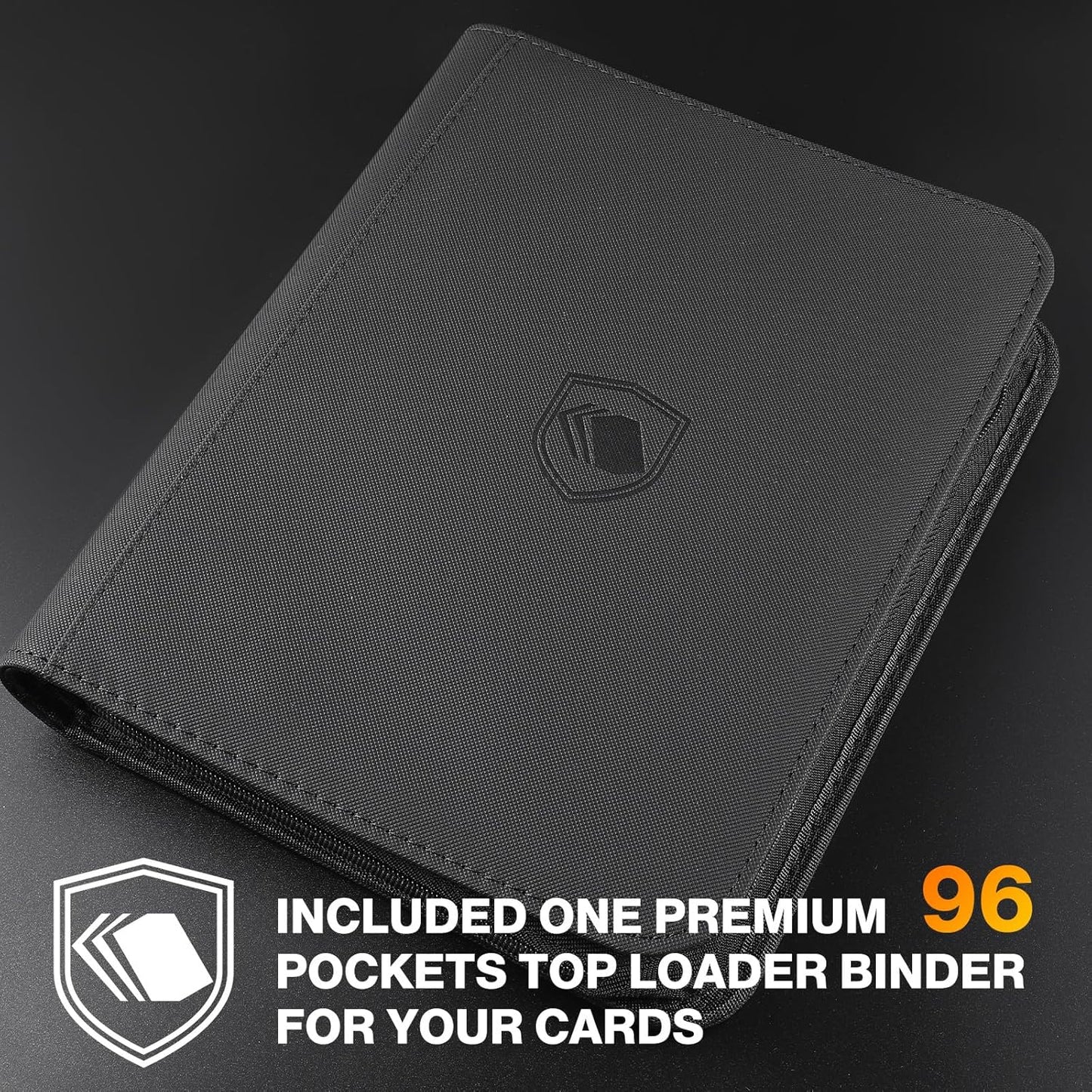 Skiennix 200 Card Sleeves Top Loaders - Durable 3" x 4" Baseball Card Protectors with 96 Pockets
