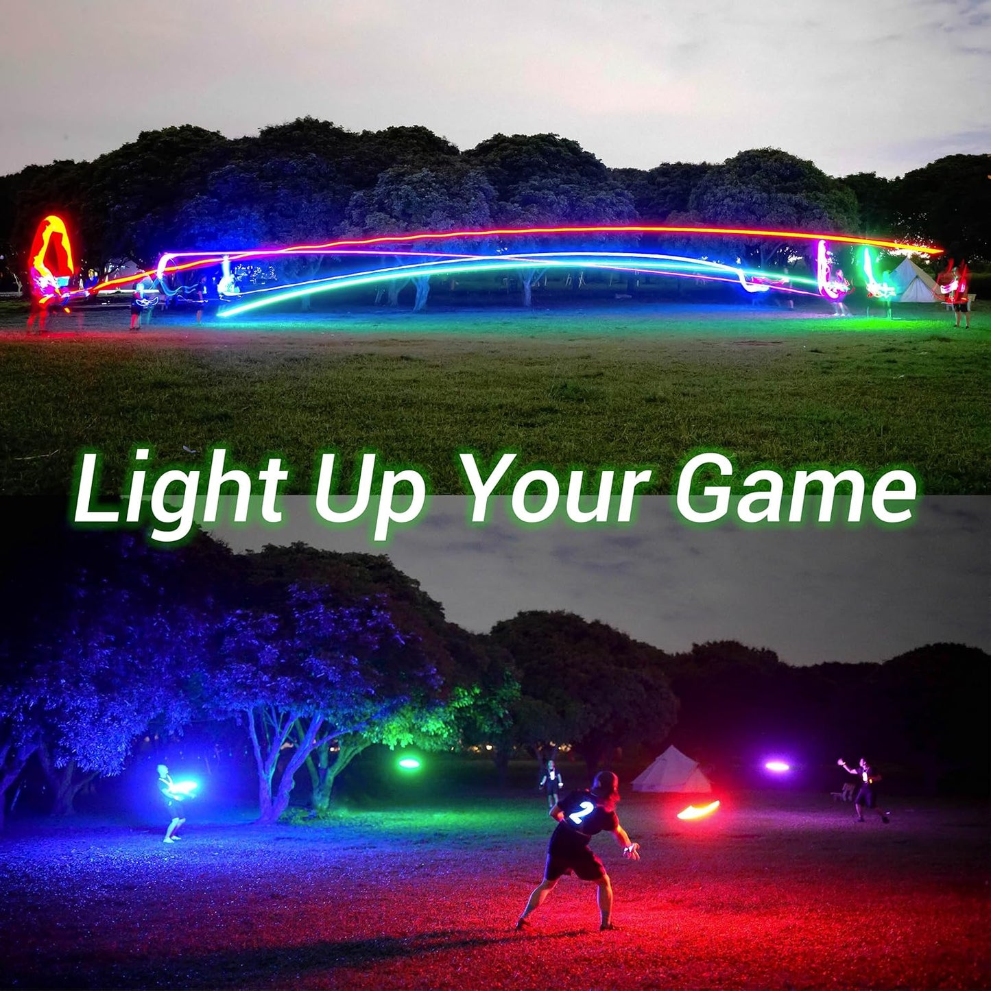 TOSY Flying Disc - RGB Multicolor LED Lights | Rechargeable & Waterproof Toy for Kids & Adults