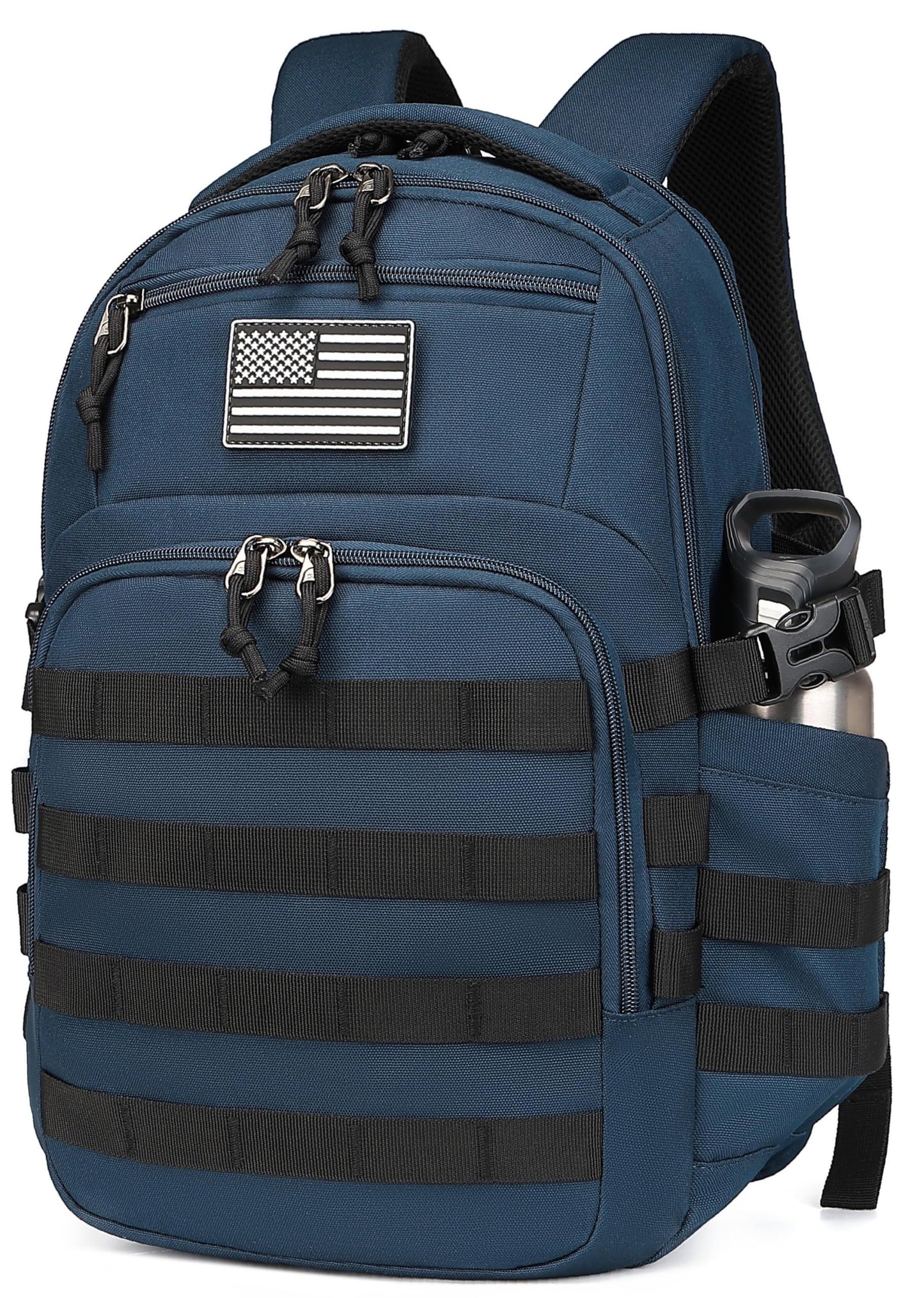 Wotony Military tactical backpack, backpack for men black small tactical assault bag (blue, 18.5 inch)