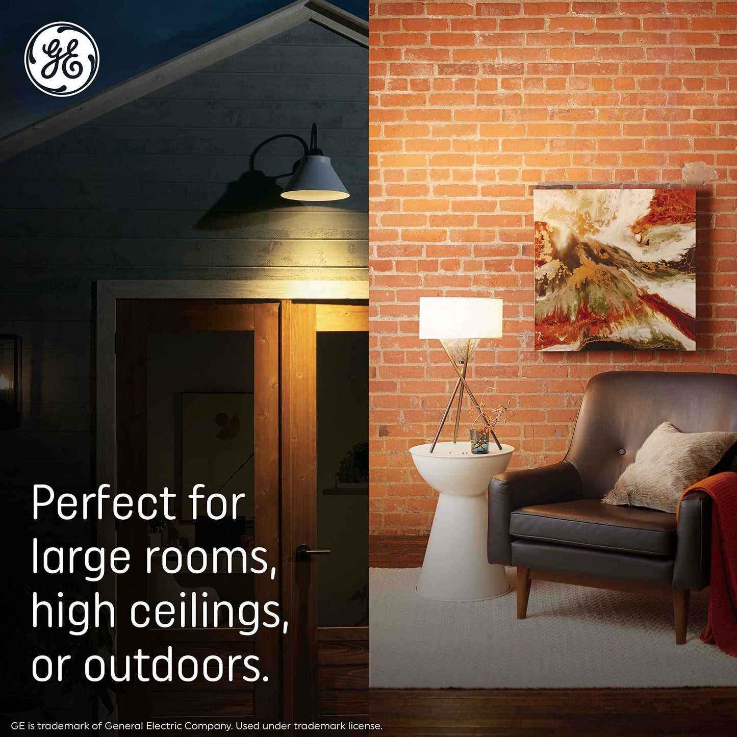 GE Ultra Bright LED Light Bulbs, 100W, Soft White Candle Lights, Clear Decorative CA12 Light Bulbs, Candelabara Base (3 Pack)