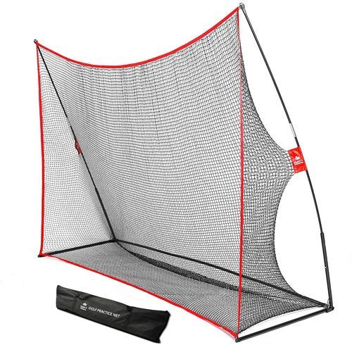 Practice Golf Hitting Net by Day 1 Sports - Large 10’ x 7’ - Portable Carry Bag - Indoor or Outdoor Use - Quick and Easy Assembly - Durable Golf Practice and Training Equipment, Personal Driving Range