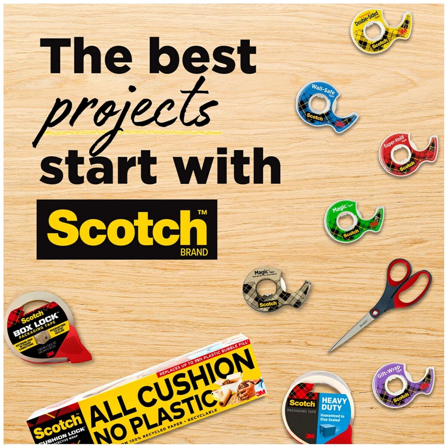 Scotch Magic Tape - Invisible Clear Repair Tape | 3 Dispensered Rolls, 3/4 x 300 Inches
