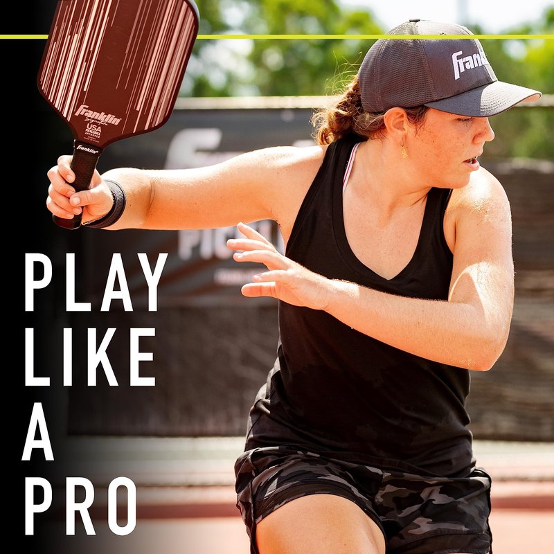 Franklin Sports Pickleball Paddle Overgrips - Provides Extra Grip - Slight Tackiness - Durable & Strong - 3 Grips Included - Black
