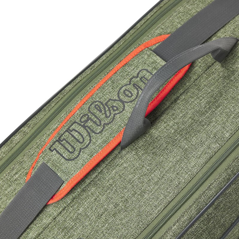 Wilson Team Tennis Racket Bag - Heather Green, Holds up to 6 Rackets
