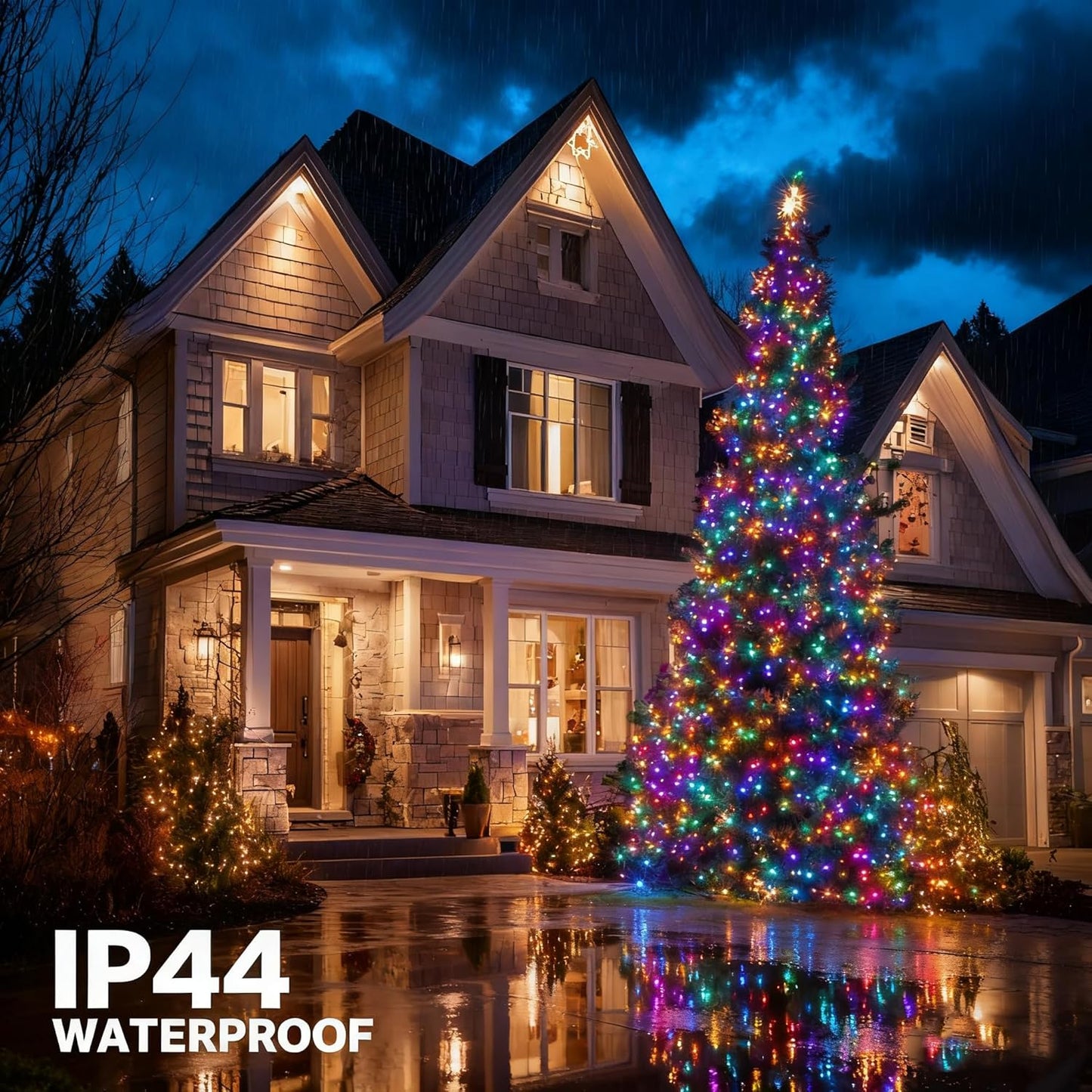 1000 LED Halloween String Lights 328FT - Waterproof Outdoor & Indoor Decor with Remote, 8 Modes - Purple & Orange for Parties & Yard