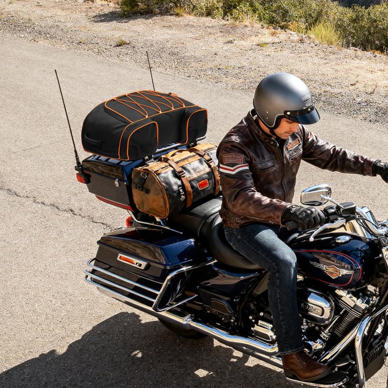 MYDAYS Motorcycle Tail Bag, Motorcycle Travel Luggage Bag, Rear Rack Trunk, Motor Pannier Bag