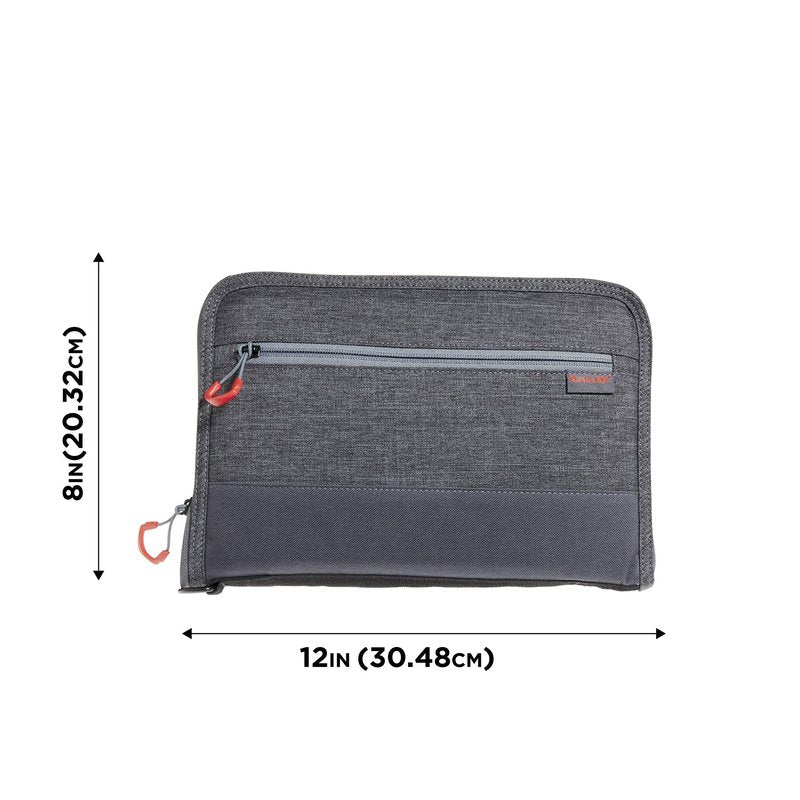 Allen Company 11" Auto-Fit 2.0 Deluxe Handgun Case, Gray/Red