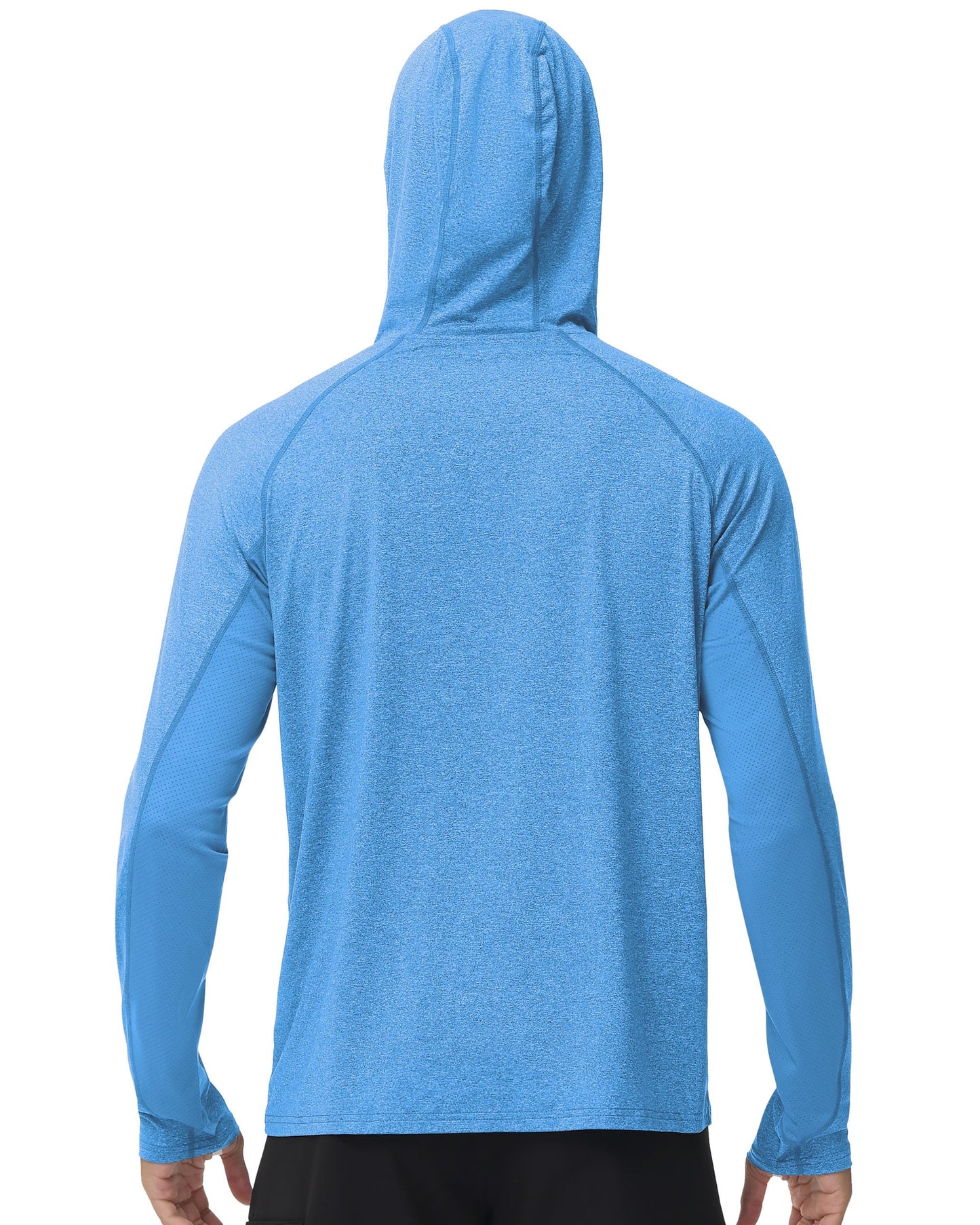 Roadbox Mens UPF 50+ Fishing Shirts - Long Sleeve UV Sun Protection Hoodie Outdoor Hiking Shirts for Sports Running