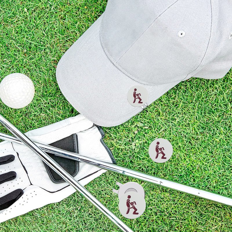 weilaike Magnetic Hat Clip with Funny Metal Golf Ball Marker,Unique Humorous Golf Accessories,Removable Attaches Easily to Golf Cap,Premium Golf Gift for Men and Women