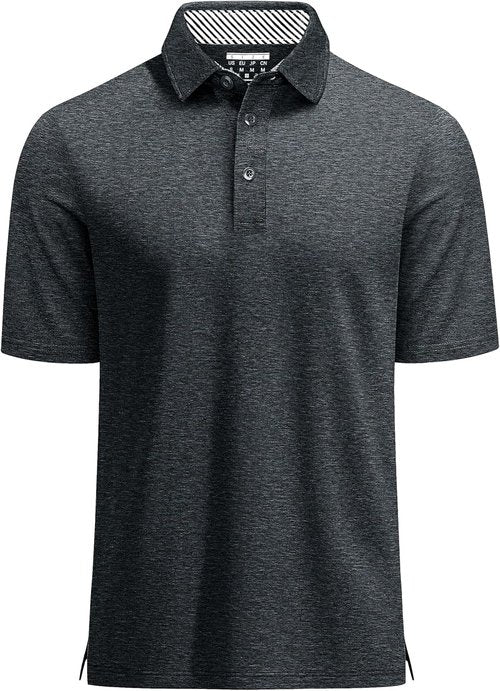 MAGCOMSEN Men's Polo Golf Shirt - Moisture-Wicking 3-Button Athletic Tee | Casual Short Sleeve