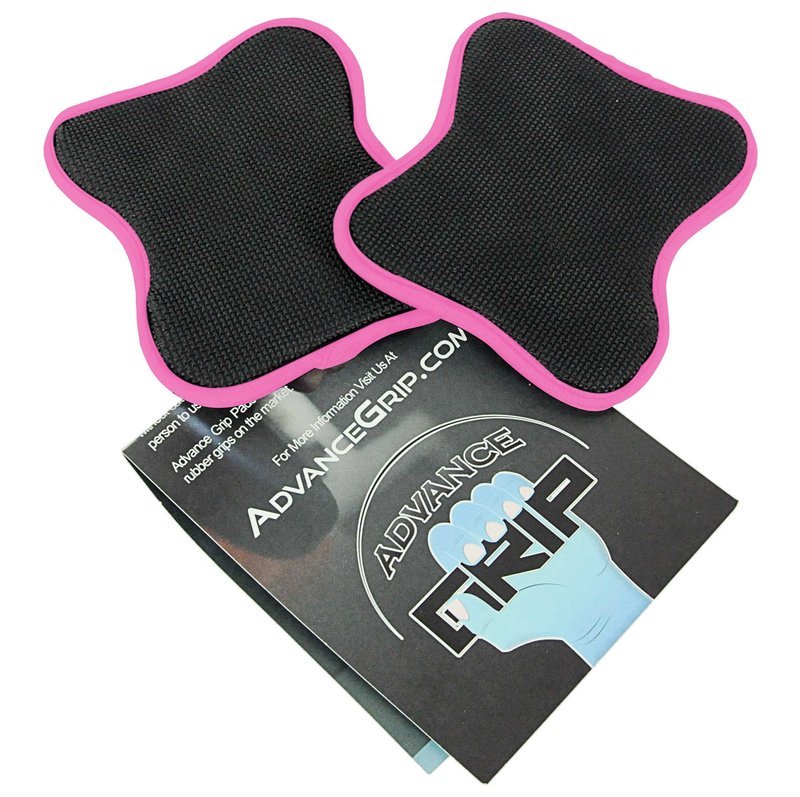 Advance Grip - Multi Purpose Fitness Lifting Double Sided Neoprene Grips Gloves 1 Pair Weight Lifting Training Glove Workout Gym Palm Exercise Gloves Men & Women Grip Pad (Pink)