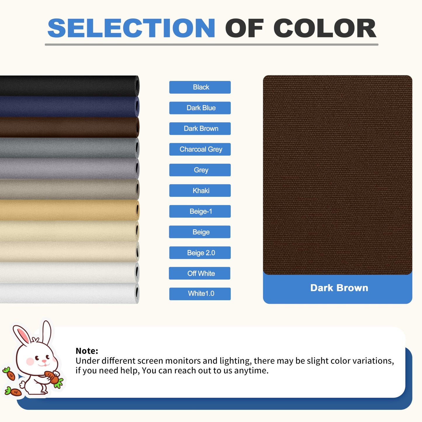 KING MOUNTAIN Canvas Repair Patch 16×60 Inch Self-Adhesive Waterproof Fabric Patch for Sofas, Tents, Furniture,Tote Bags, Car Seats (Dark Brown)
