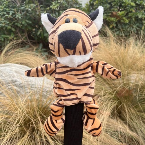 wolfman Golf Club Covers Driver Headcover Funny Cute Animal Golf Club Covers Stylish Protection for Clubs Golf Gear Driver for Men/Women/Youth (Tiger)