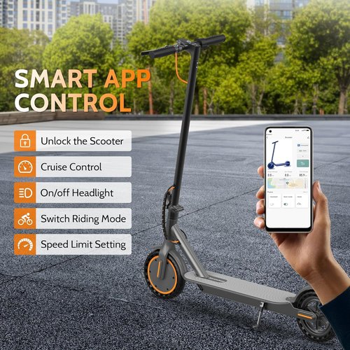 Aovowheel Electric Scooter - High-Speed Folding E-Scooter with Long Range & Solid Tires | 250W-500W Motor