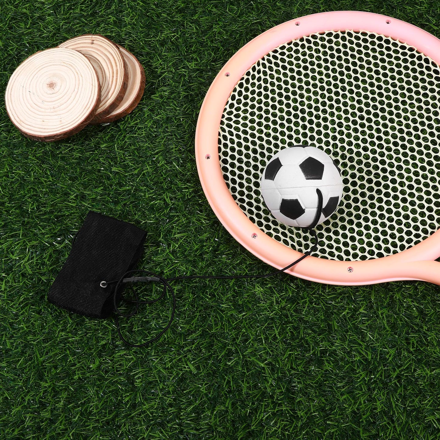 Xuqiakw 6PCS Wrist Ball on String for Soccer Party Favors,Rebound Ball with Strap for Soccer Team Gifts,Wrist Exercise Fun Outdoor Activity for Adults