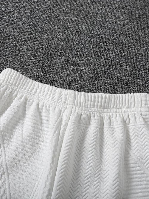Fdqin Boy Fall Clothing 6 Packs Long Sleeve Sweatshirts Casual Pants Set White/Grey/Black 7-8 Years