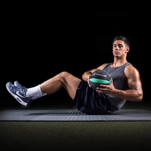 ProsourceFit Weighted Medicine Ball for Full Body Workouts, 8 lb.