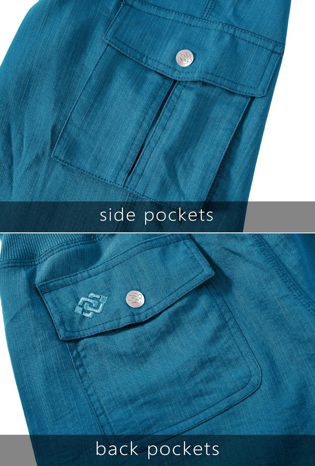 MoFiz Women's Capris - Lightweight Casual Pants with Pockets | Dressy Loose Fit Cargo for Hiking
