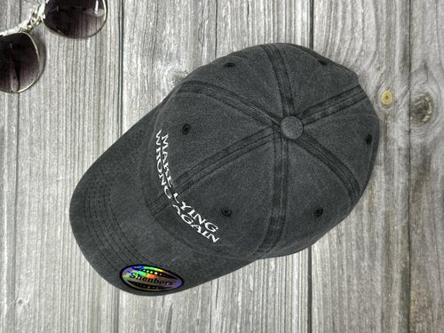 Shenbors Make Lying Wrong Again Cap, Anti Racism Gifts for Men Women, Washed Black Embroidered Baseball Cap, Adjustable Cotton Dad Hat
