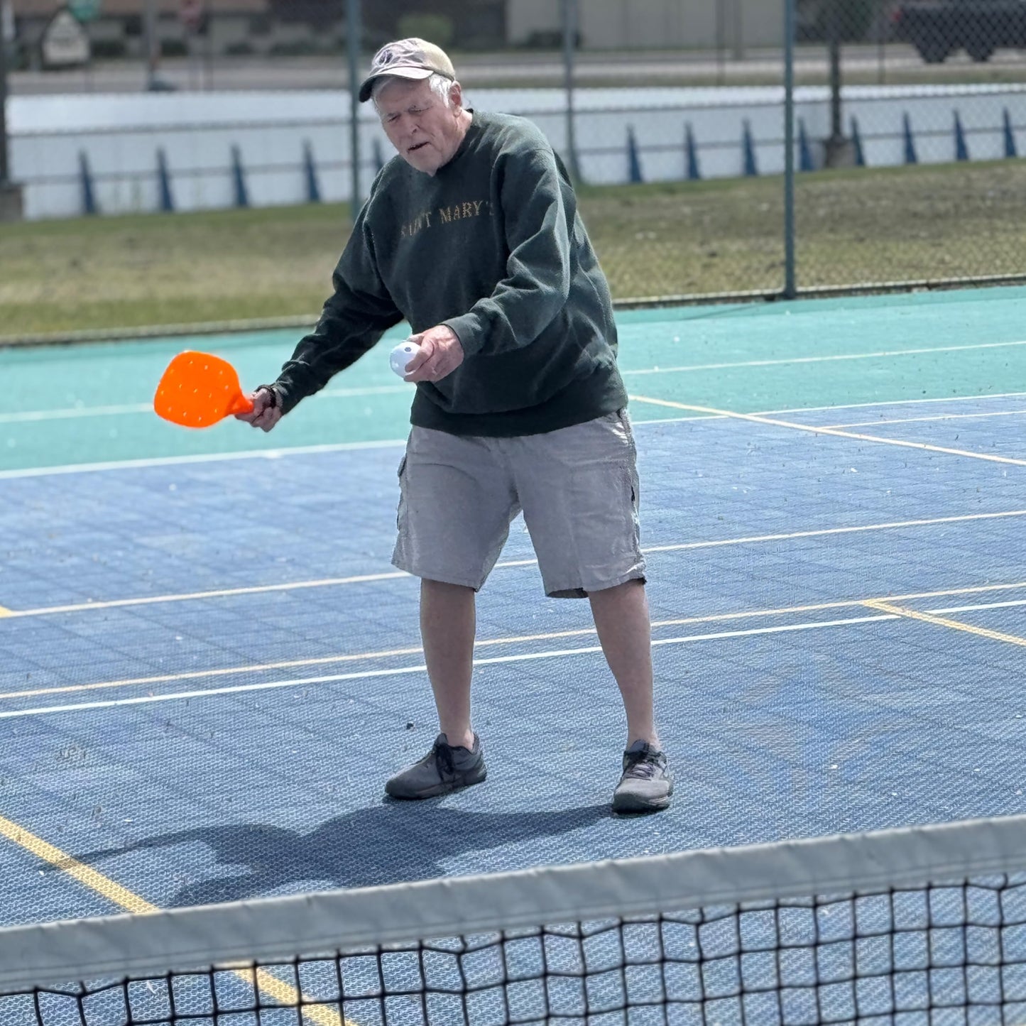 No Worry Sports Rugged Racket Junior Pickleball Paddle Set – Tough Molded Plastic Design for Learning, Practice, Group Games, and All-Purpose Recreational Play – Made in The USA (2-Pack, Yellow)