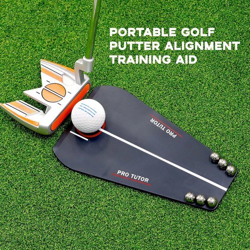 Golf Putting Tutor, Putting Mirror Training Aid for Golf, Puttout Circuit Trainer Groove, Putt Out Train Align Eyes Practice, Putter face, Alignment Starting Line Impact Stroke Path Motion