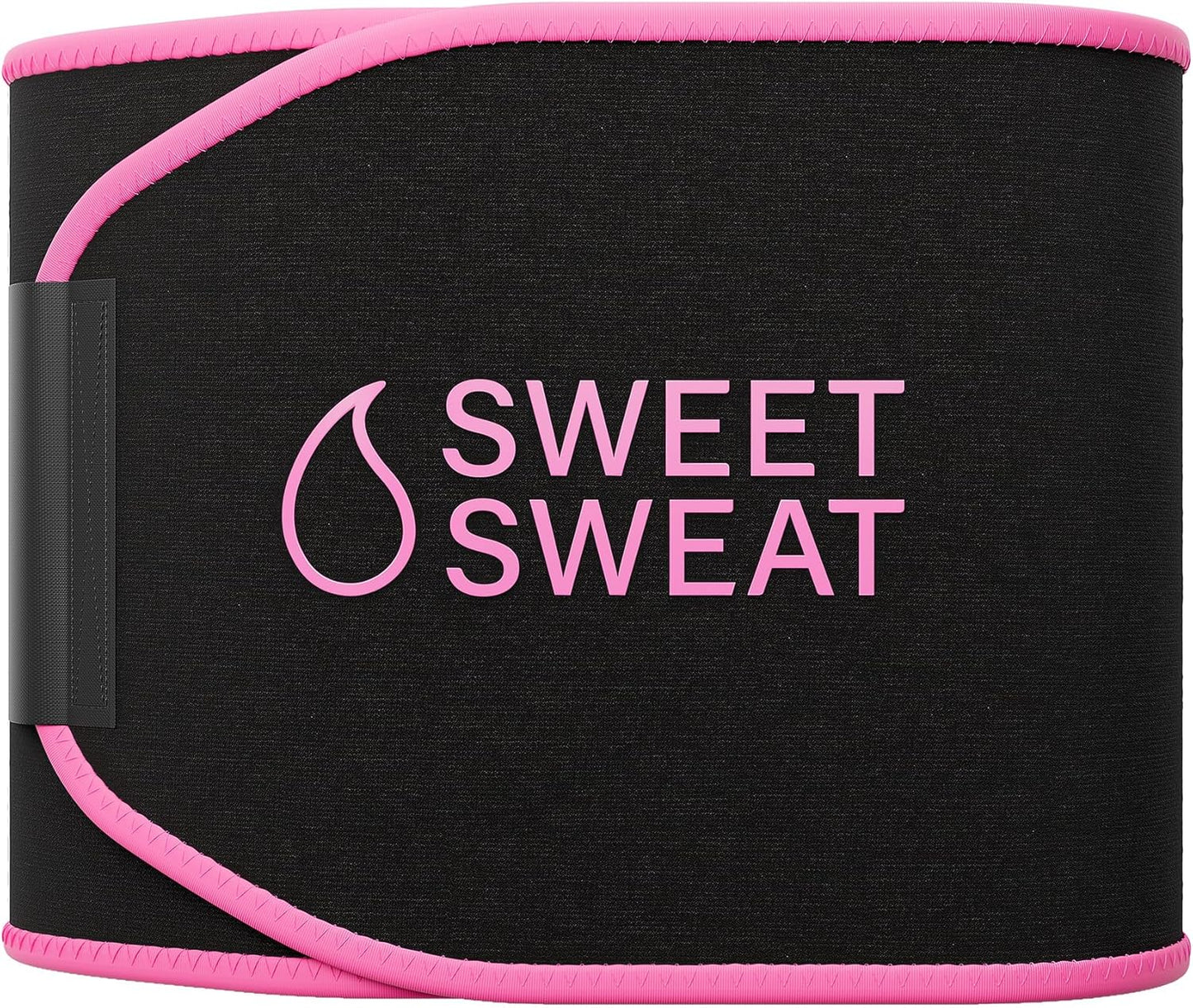 Sports Research® Waist Trimmer - Sweet Sweat Black/Pink Trimmer & Original Workout Gel (6.5oz)