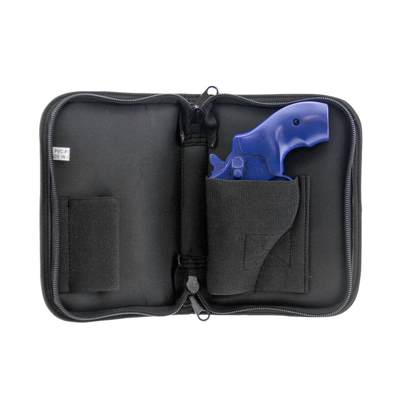 UTG Discreet Sub-compact Handgun Case for Pistol & Revolver , Black, Size: Length 5" x Height 7"