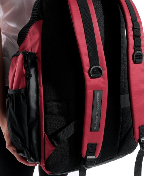 ARENA One Go Backpack Swimmers Athletes Sports Gym Rucksack Multisport Daypack Large Size Training Gear Equipment Swim Bag for Men and Women, 45 Liters, Crimson Pink Red