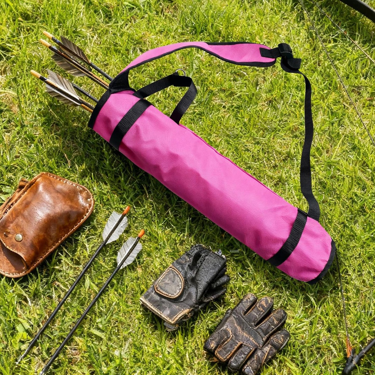 Quiver Arrow Holder - Adjustable Oxford Cloth Archery Quiver with Shoulder Strap | Portable for Outdoor Use