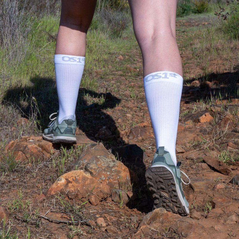 OrthoSleeve Plantar Fasciitis Orthotic Socks helps with plantar fasciitis, heel and arch pain (White, Large)