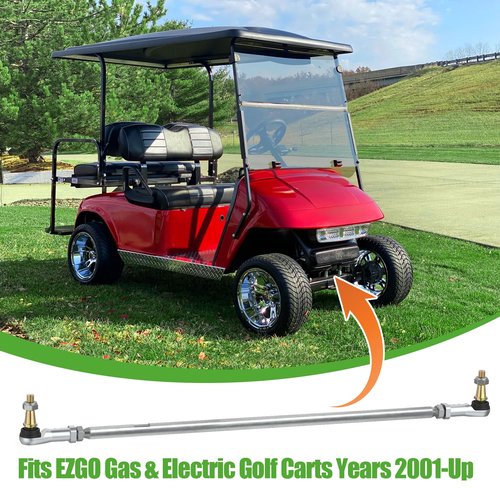 10L0L Golf Cart Tie Rod Assembly Tie Rod and End (Left and Right) Fits EZGO Gas & Electric Golf Carts Years 2001-Up (26 Inch) 70876-G02 70902-G01 70902-G02 01069-G01 01069-G02