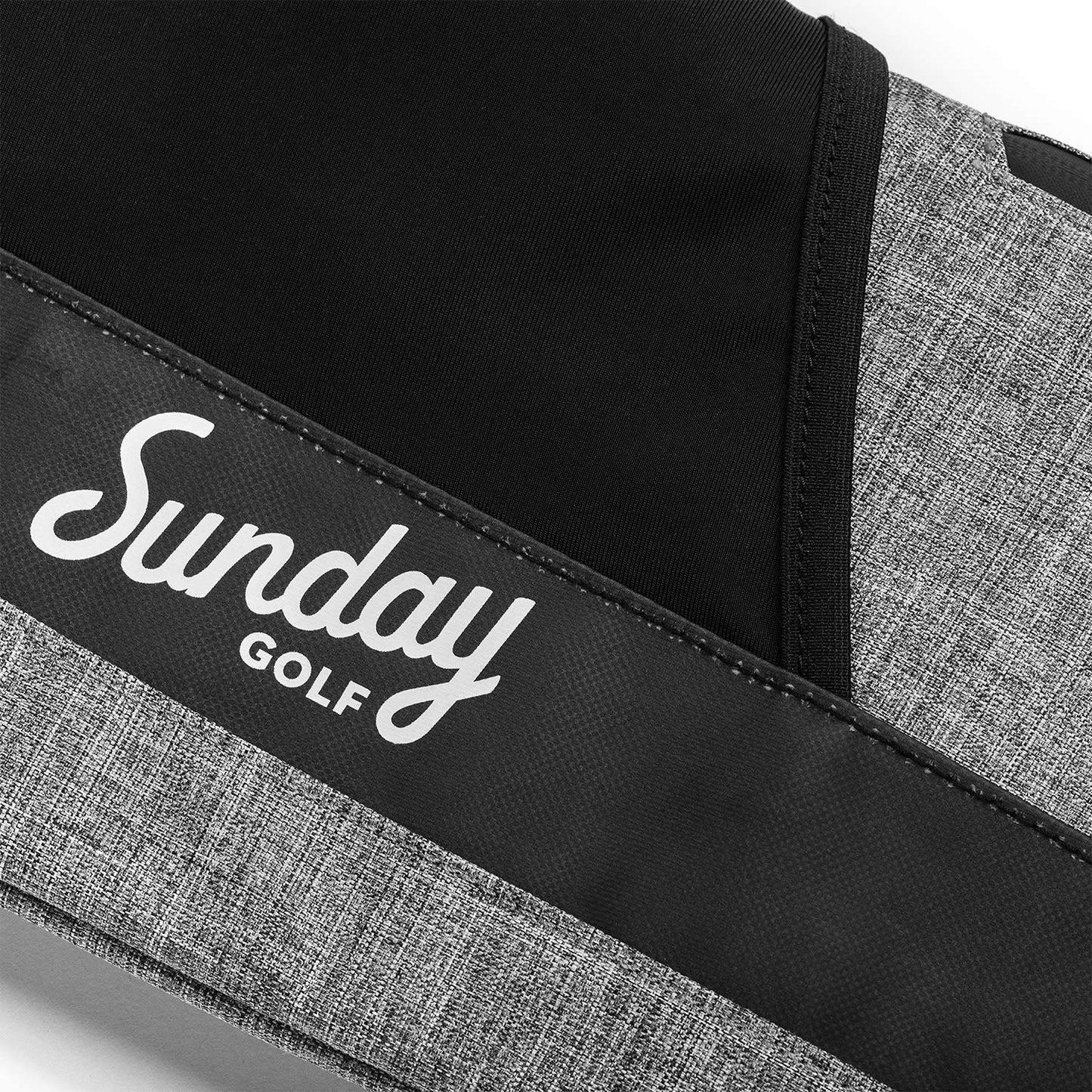 Sunday Golf 36 Inch Lightweight Foldable Versatile Driving Range Carry Pencil Golf Bag with 2 Pockets, Padded Strap and Holds Up to 8 Clubs, Grey