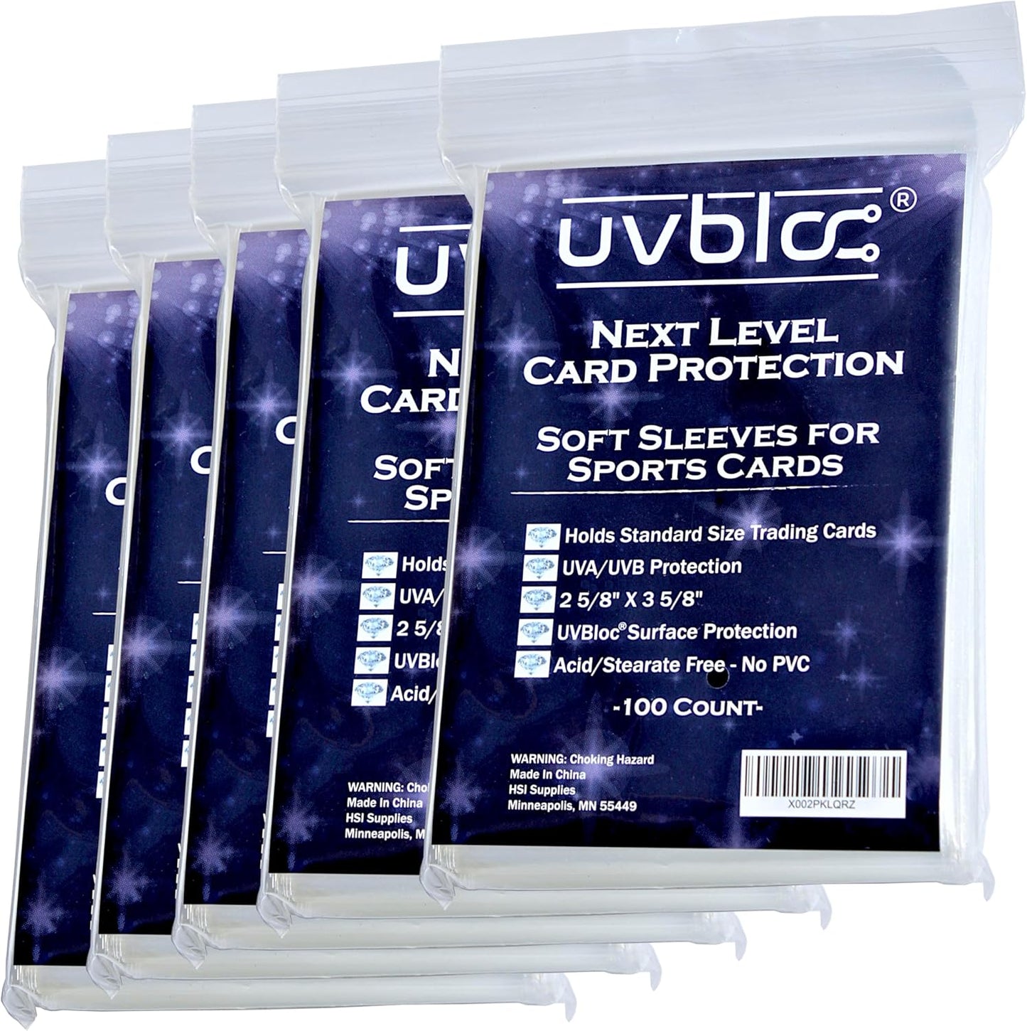 Penny Baseball Card Sleeves - 500 Count Soft Holder Protectors for Trading Cards | Durable & Clear