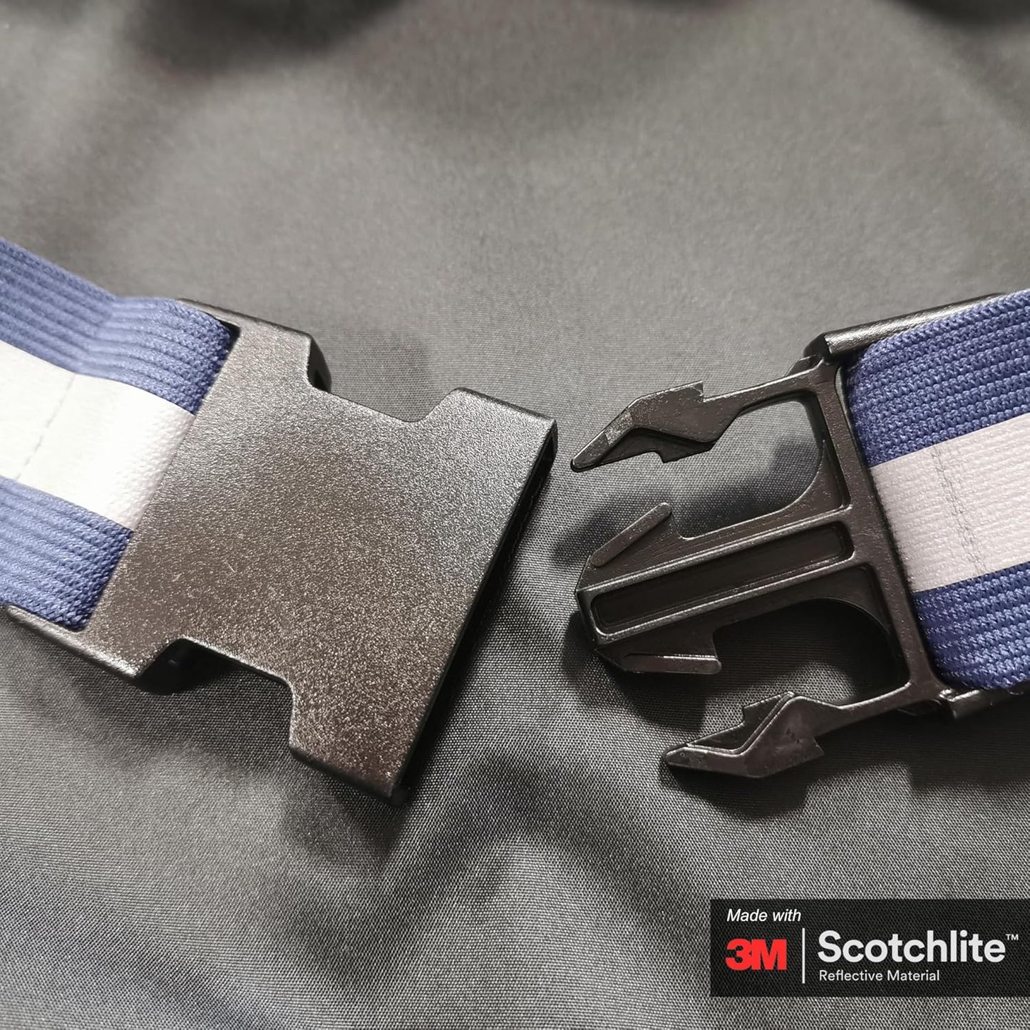 Salzmann Reflective Running Belt - Adjustable High-Visibility Strap with 3M Scotchlite | Perfect for Night Running