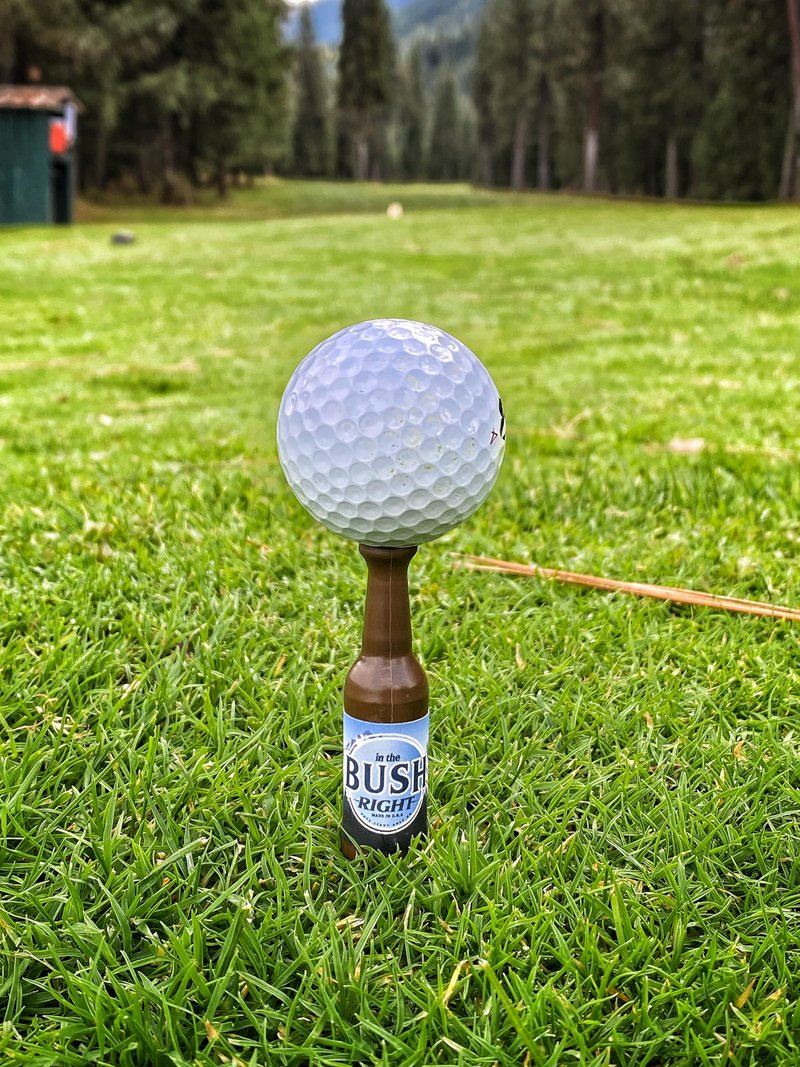 Putt Light Beer Bottle Golf Tees, Virtually Unbreakable and Recyclable Plastic Golf Tee 6 Pack, Golf Gift for Men, Bachelor Party Novelty Gift, for Golfers,3-1/4" Tall (Variety Pack #2)