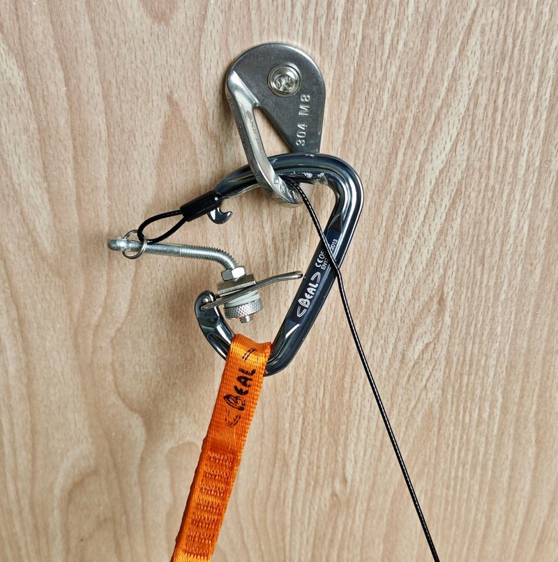 HZUTUZH Climbing Gear Recovery Device - It Provides Climbers a Safe Way to Bail Without Having to Leave Carabiner & Quickdraw on The Crux of The Climb. (Both Solid and Wire Gates)
