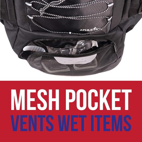Athletico Swim Backpack - Versatile Swim Bag With Wet & Dry Compartments | Ideal for Swimming, Beach & Camping