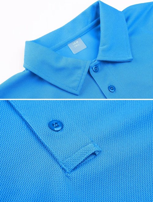 MAGCOMSEN Men's Polo Shirt - Quick Dry Tactical Performance Short Sleeve Golf Shirt | Stylish Pique Jersey