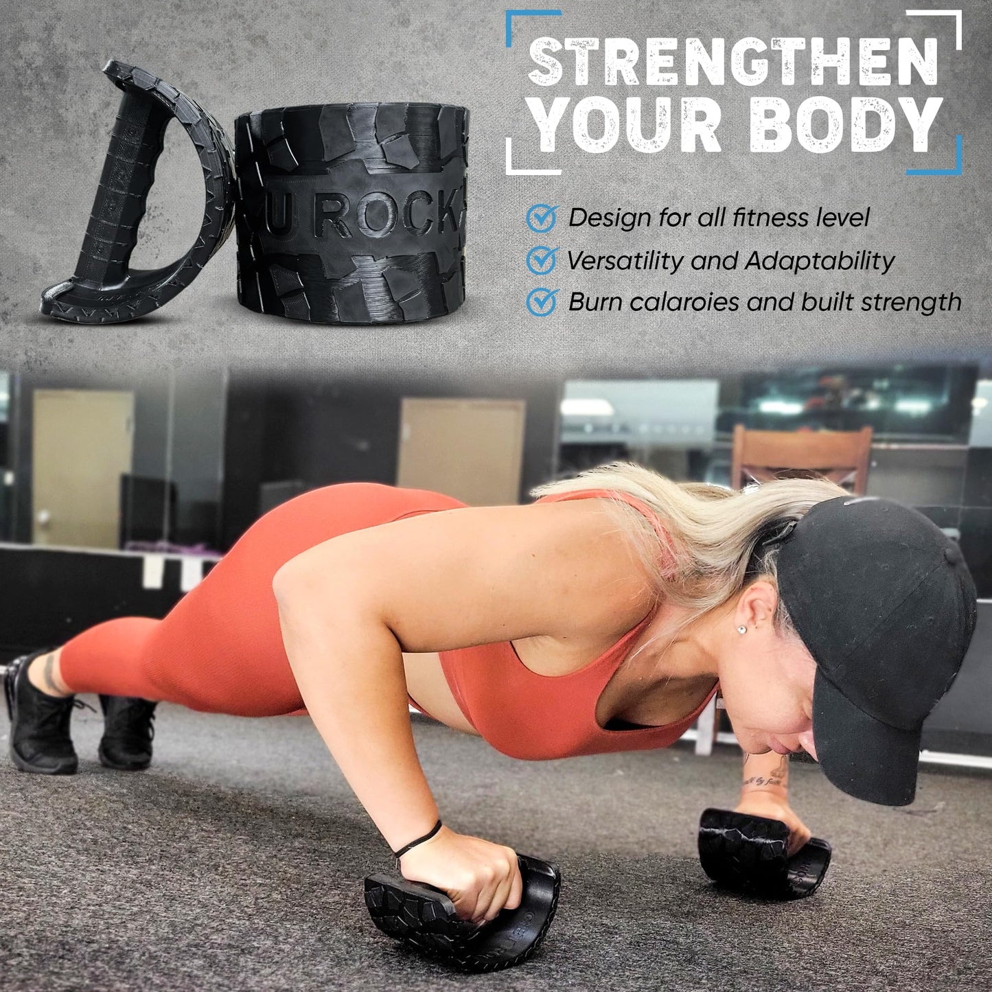 Maxreach Ultra Rockers – Instability Training Platform for Core Strength, Balance, and Stability | Wrist Relief for Push-Ups & Strength Training | Home Gym & Fitness Equipment