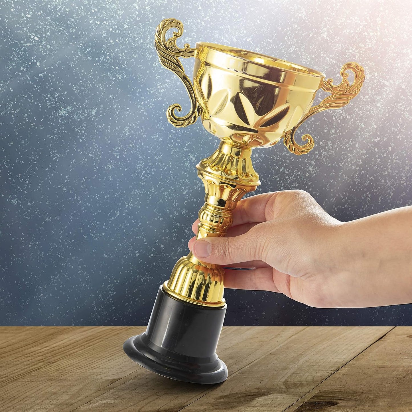PREXTEX Golden Trophy Award - Perfect for Celebrations, Ceremonies & Appreciation Gifts | Ideal for Kids & Adults