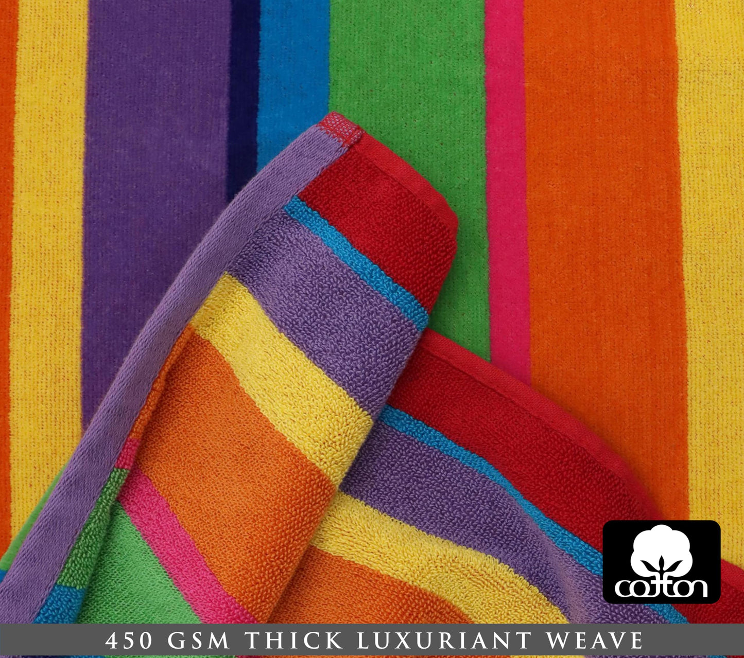 COTTON CRAFT Oversized Beach Towel - 2 Pack 35 x 70 Big & Huge Towel Set