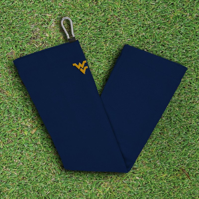 NORTHWEST West Virginia Mountaineers NCAA Team Logo Micro Fiber Tri-Fold Golf Towel 16 x 24 Inches