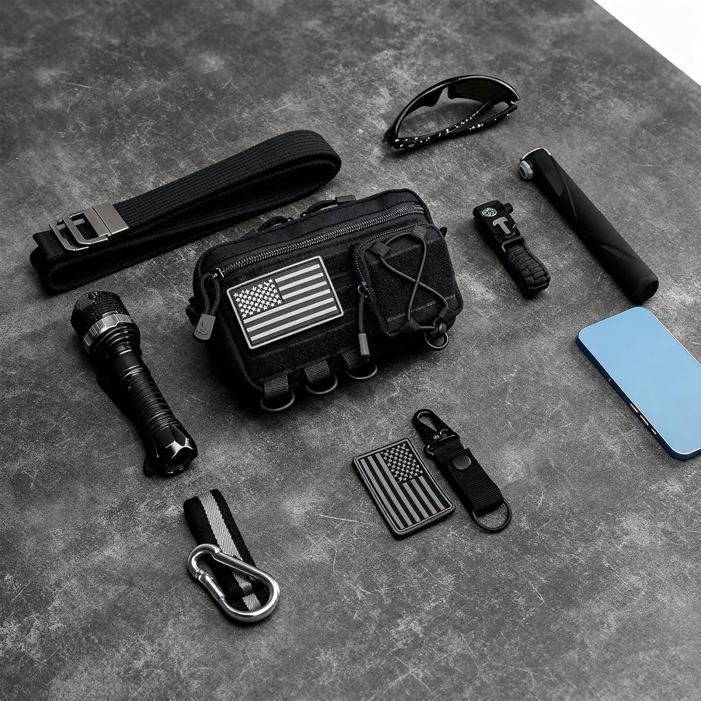 Skiennix Tactical Molle Admin Pouch - Multi-Purpose EDC Tool Organizer for Rucksacks & Vests