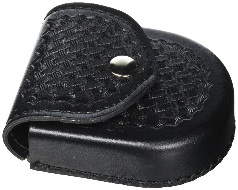 Bianchi 90H-4 Safariland 90H Hand Cuff Case w/Flap (Standard Sized Hinged), Basket Weave Black, One Size