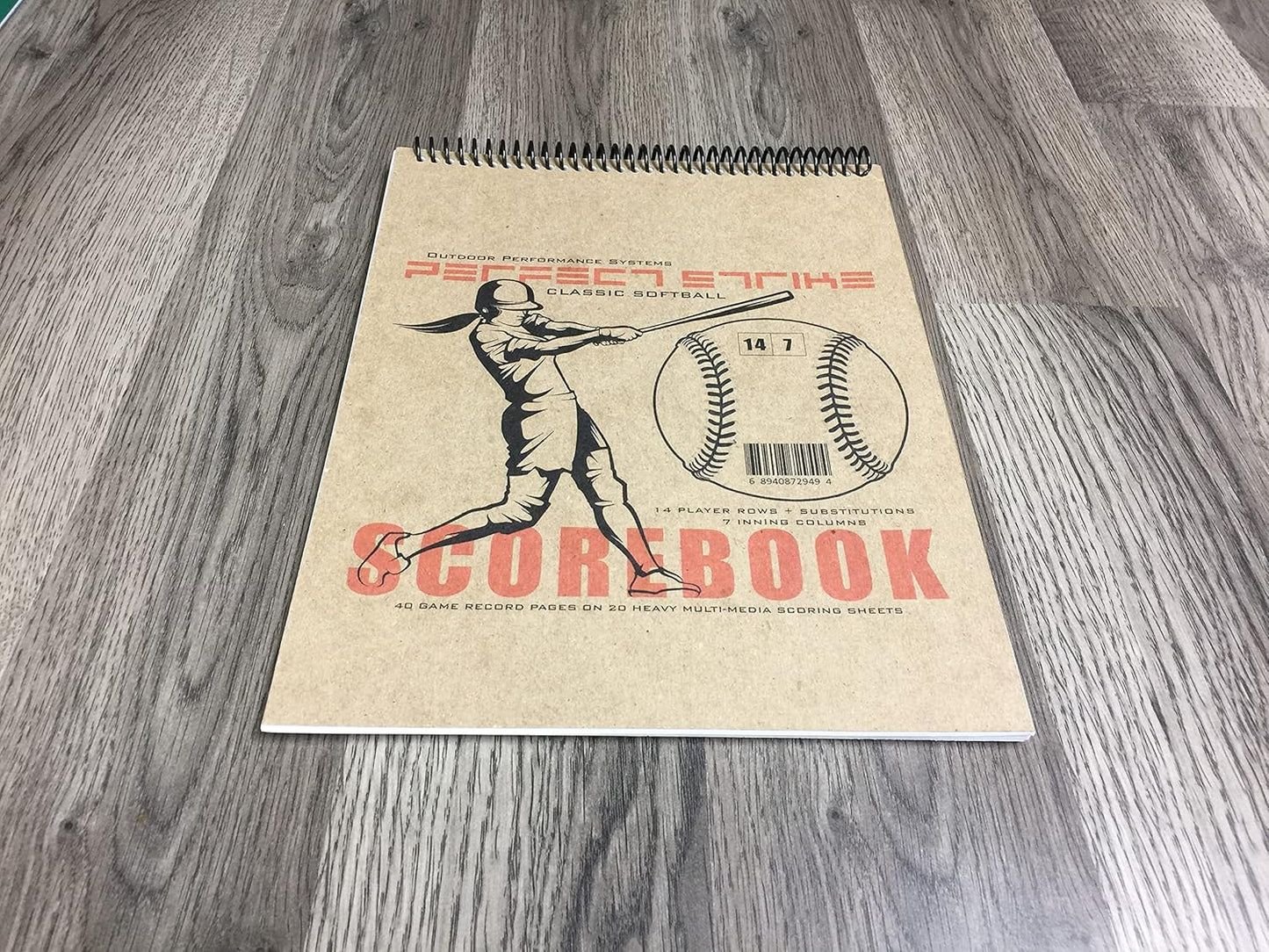 Perfect Strike Softball Scorebook - Heavy Duty Design with Rules & Scoring Instructions | Youth & Adult Use