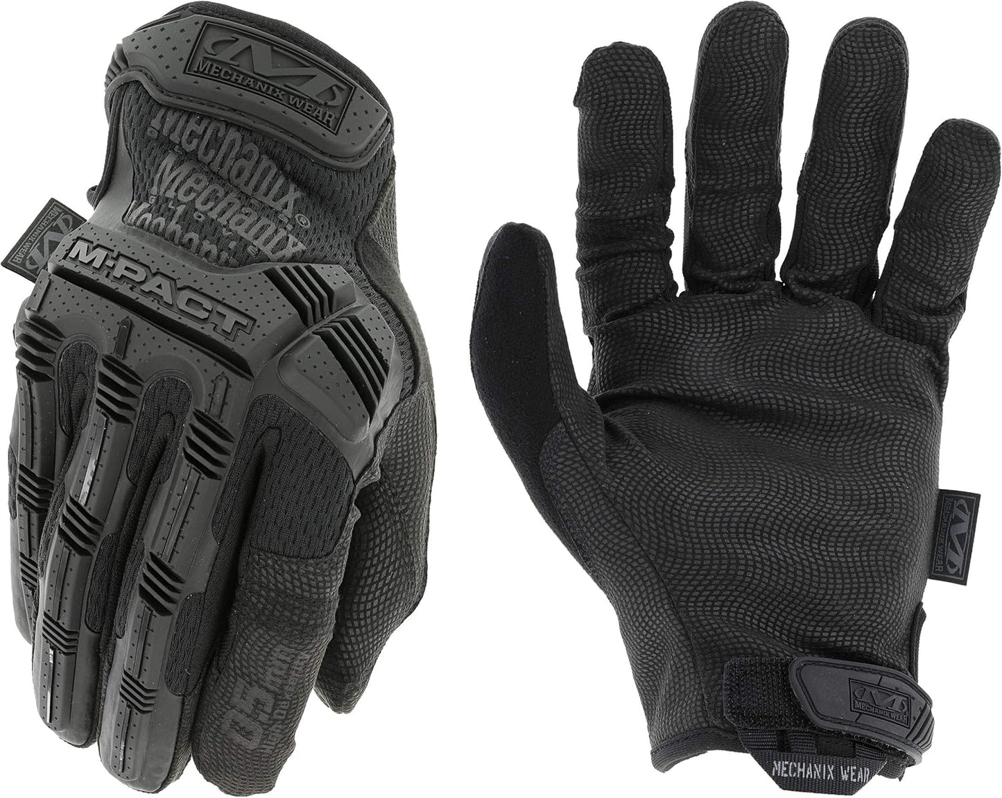Mechanix Wear M-Pact Tactical Work Gloves - High-Dexterity, Touch Capable, Impact Protection | Small, All Black