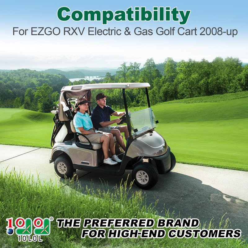 10L0L Complete Rear Leaf Spring Bushing Sleeves Kit for EZGO RXV 2008-up Electric & Gas Golf Cart, Replace OEM 620160 620161 624030