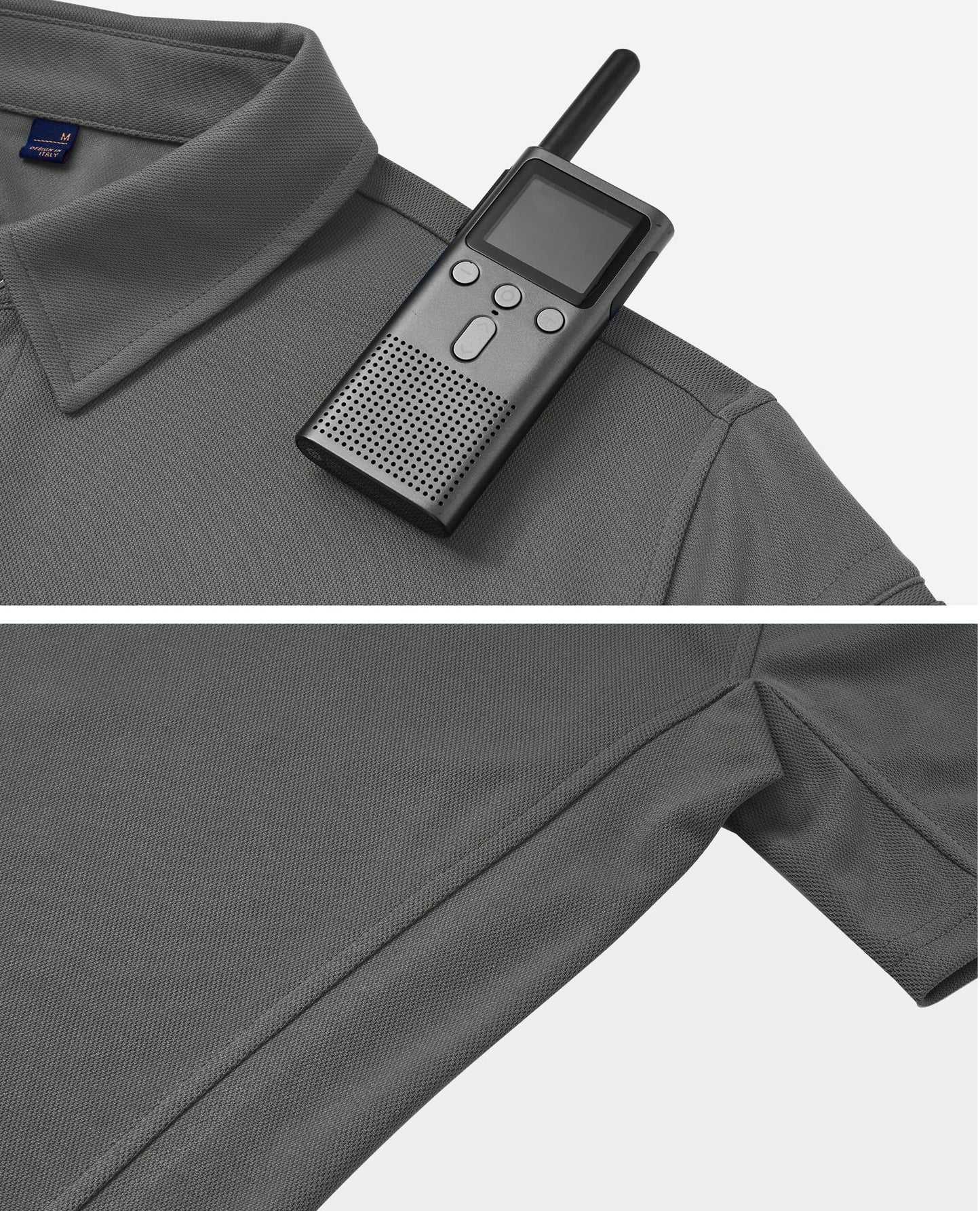Mens Polo Shirts Tactical Dry Fit Golf Shirt Stretch Casual Tops Tennis