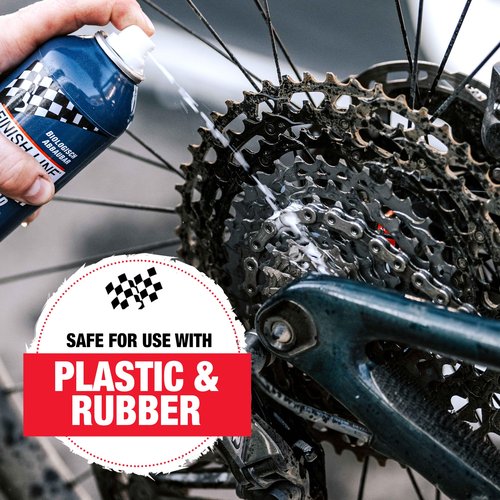 Finish Line EcoTech Bicycle Degreaser for Bikes, Biodegradable Soy-Based Cleaner for Chains, Gears, and Components, Safe on Rubber, Plastic, and Painted Surfaces, For Tough Grease - 20oz - Pour Can