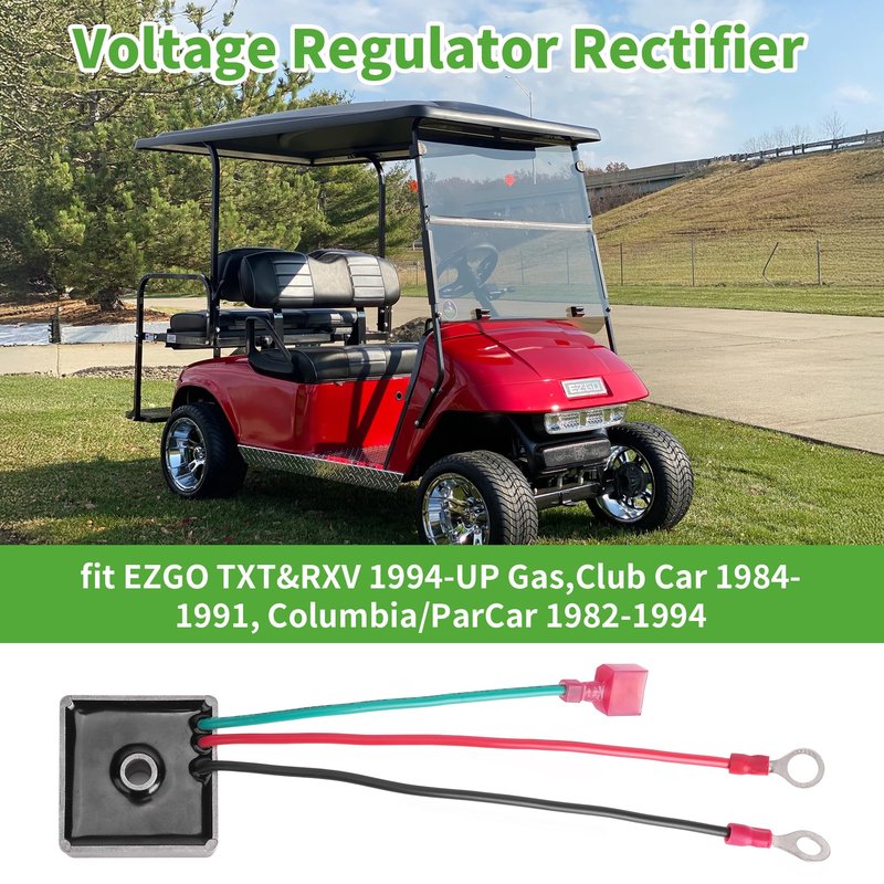 10L0L Golf Cart Voltage Regulator fit EZGO TXT & RXV 1994-UP Gas, Replace OEM 27739-G01, 27739G01